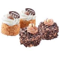 Hazelnootschuimgebakjes of Christoffel crème gebakjes